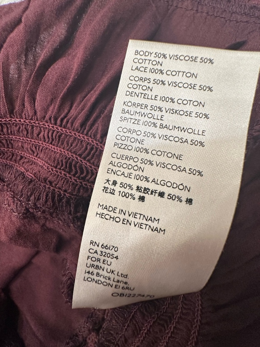 Free People Plum Ruffled Button-Front Crop Top - Picture 5 of 8